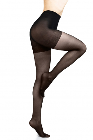 Dresuri si sosete - Dres dama modelator Fiore Total Slim Black 20 DEN