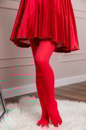 Dresuri si sosete - Dres fetite Terri Calenta Red 40 DEN