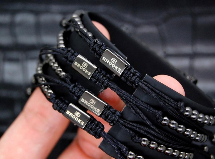 All Black Set 4 Brooks Bracelets [5]