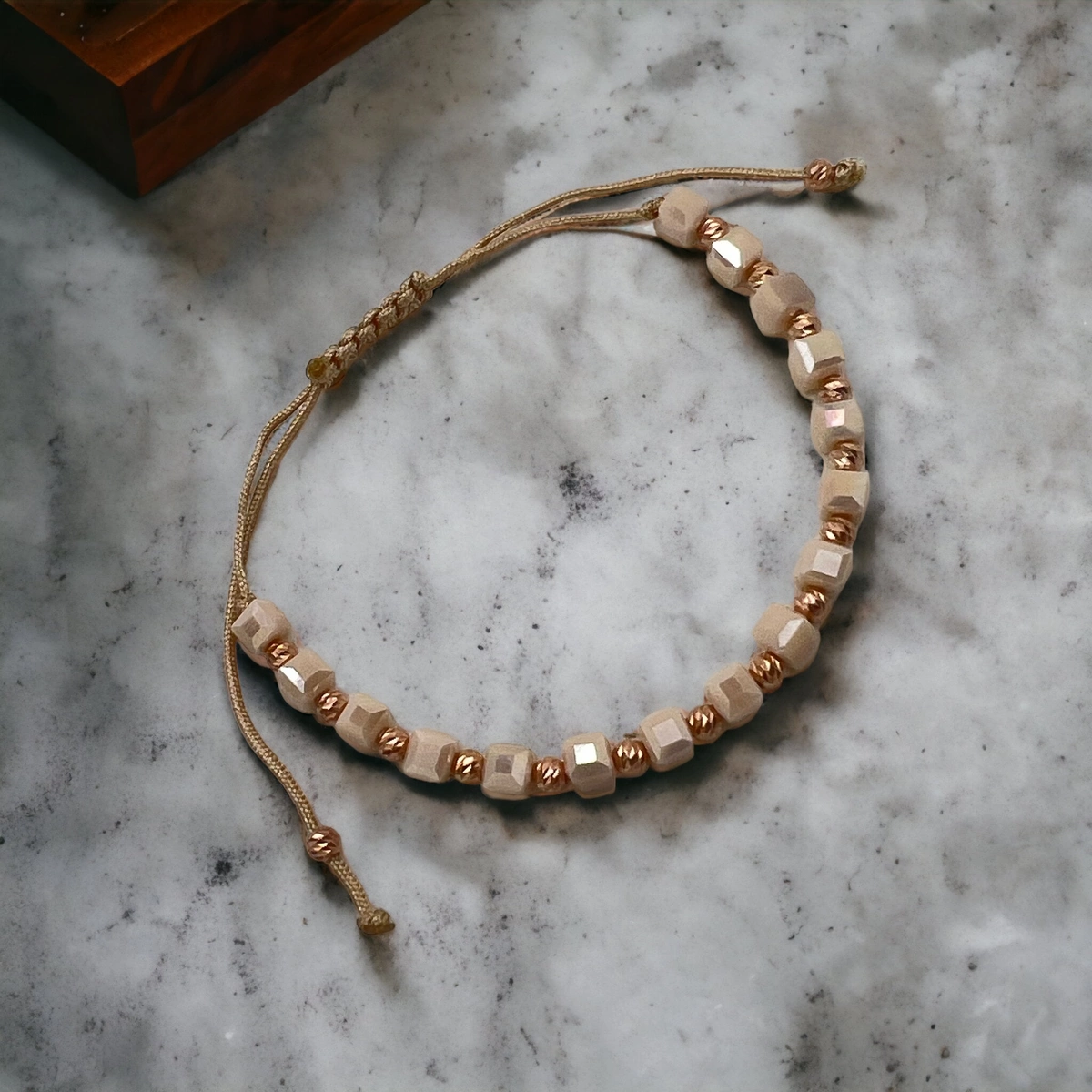 Bratara Argint 925 Beige Rose Gold [2]