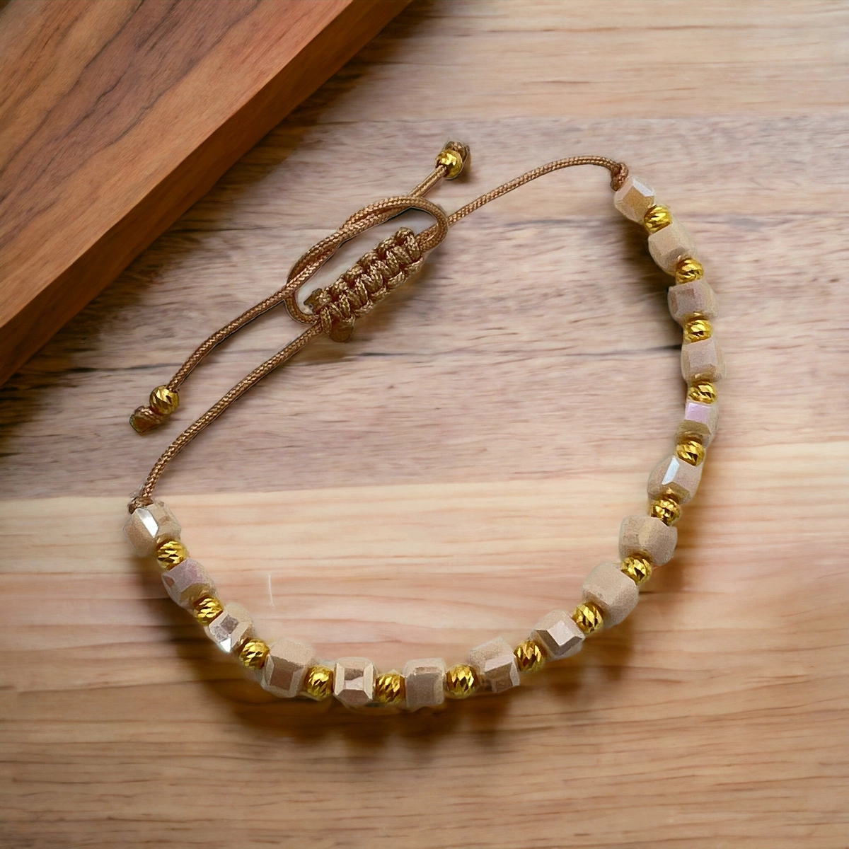 Bratara Argint 925 Beige Stones [2]
