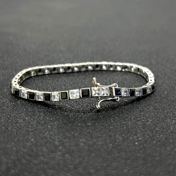 Bratara Argint Brooks Tennis Crystals [2]