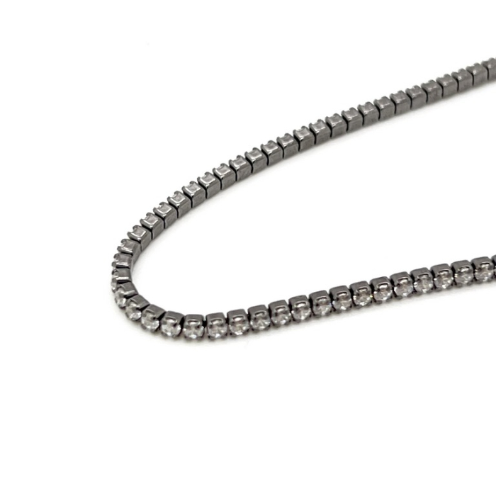 Bratara Argint BrooksWhite Zircon Tennis [2]