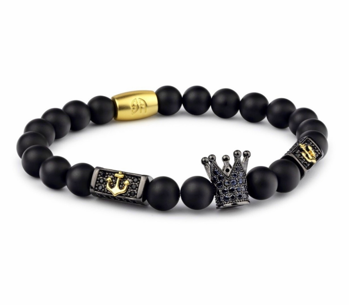 Bratara Brooks Agate Navy Crown Edition [1]