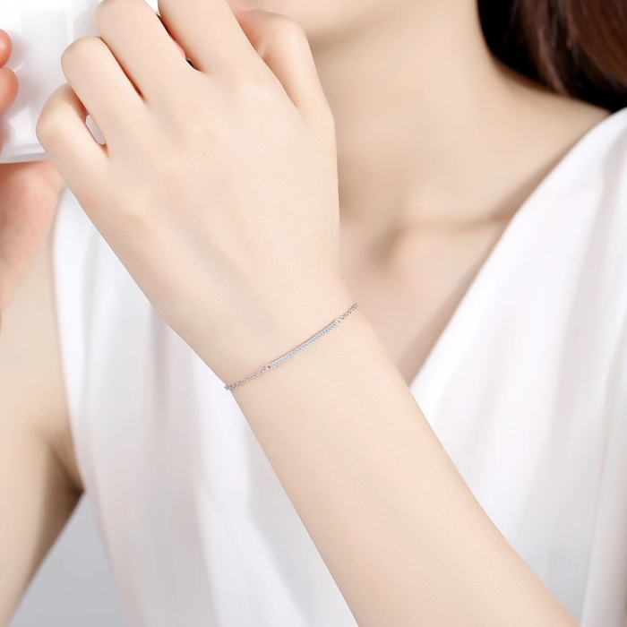 Bratara Brooks Argint Zircon Tube [2]