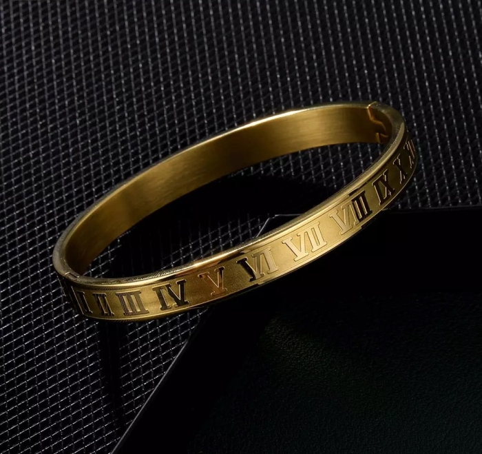 Bratara Brooks Bangle Gold Roman [3]