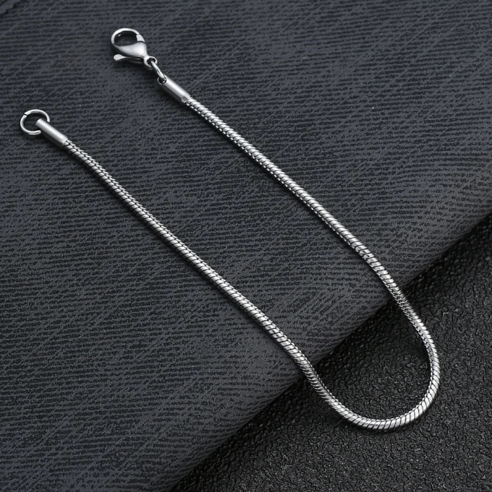 Bratara Brooks Silver Snake Round [4]