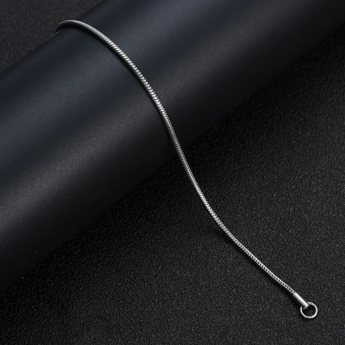 Bratara Brooks Silver Snake Round [3]
