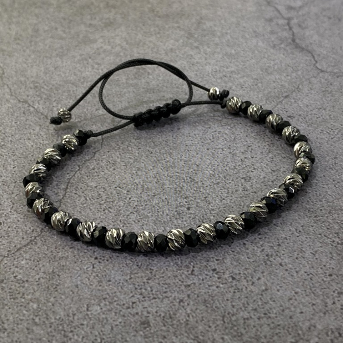 Bratara Brooks Black Gothic Beads [2]