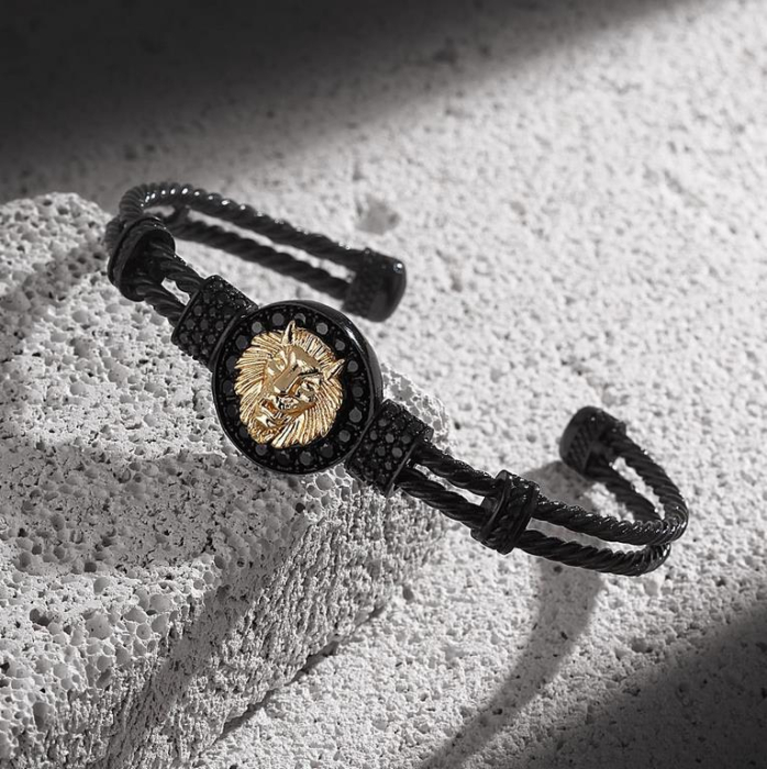 Bratara Brooks Black Lion Bangle [2]