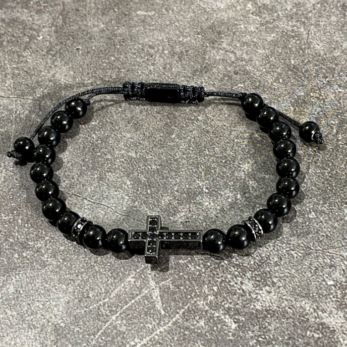 Bratara Brooks Black Shine Cross [2]