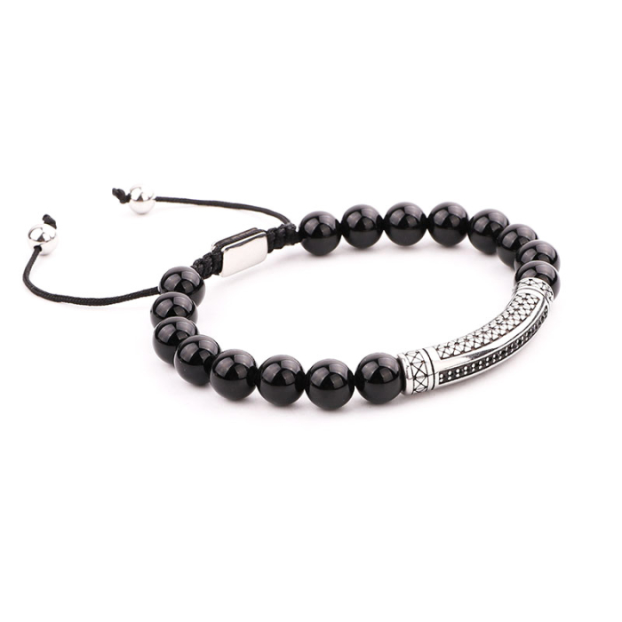 Bratara Brooks Black Stones Tube [3]