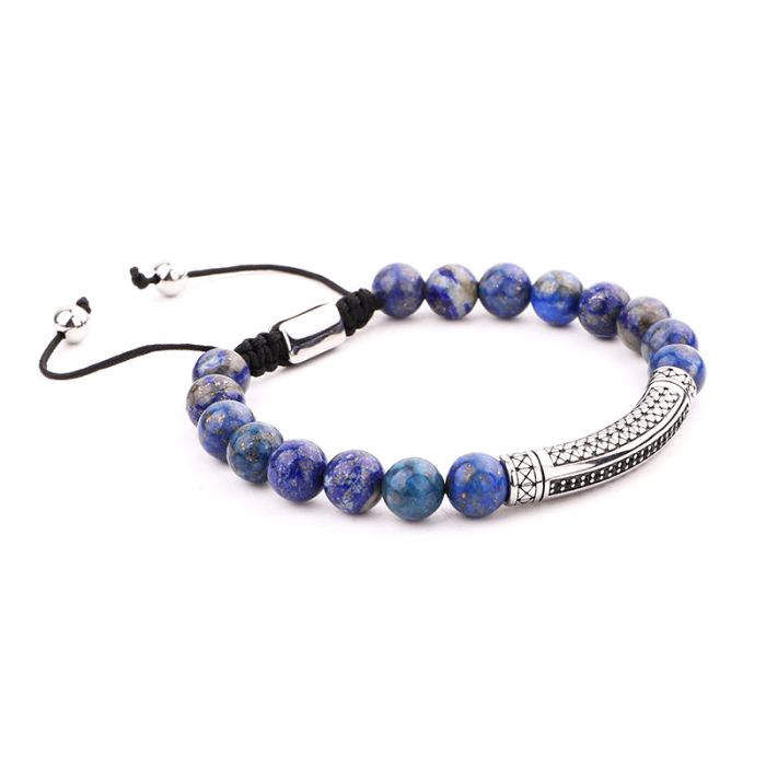 Bratara Brooks Blue Stone Steel Tube [2]