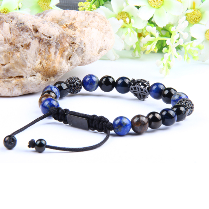 Bratara Brooks Blue Tiger Stone [3]