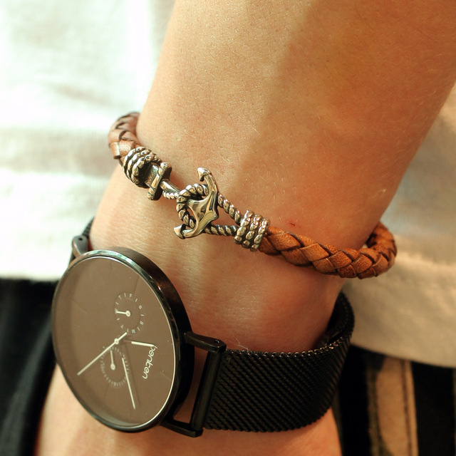 Bratara Brooks Double Strap Black Zirconium 19 CM [3]