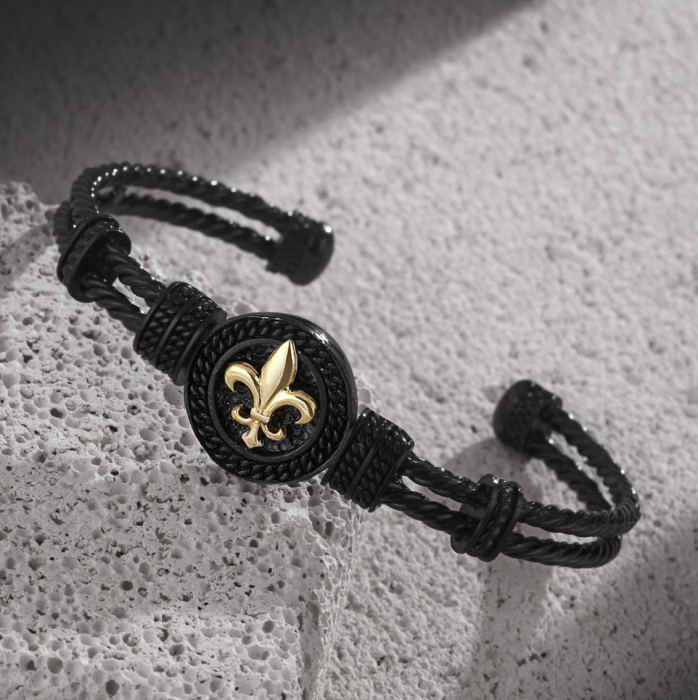 Bratara Brooks Fleur de Lis Bangle [2]