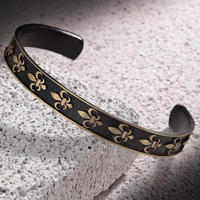 Bratara Brooks Fleur de Lis Bangle [2]