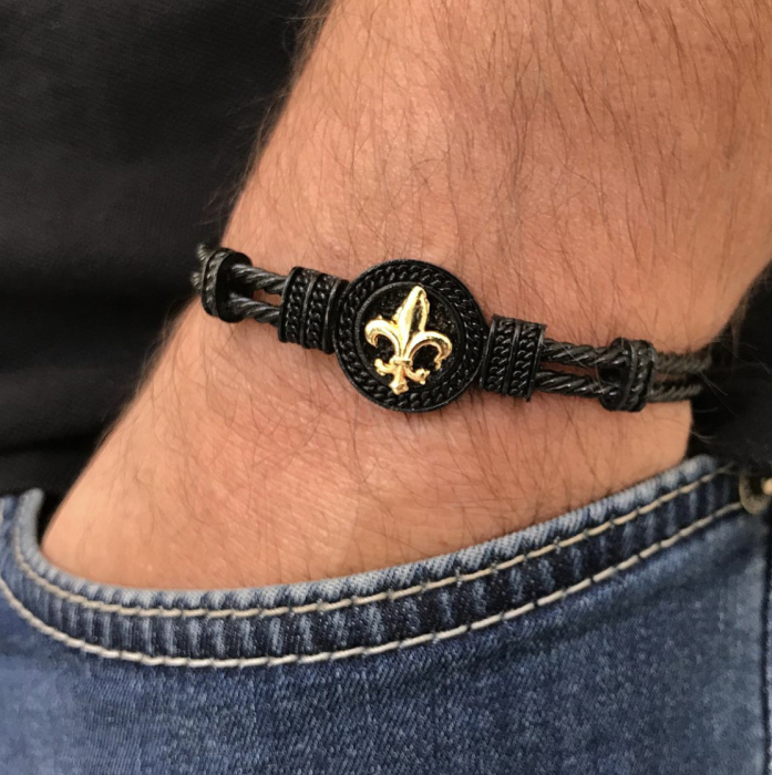 Bratara Brooks Fleur de Lis Bangle [3]