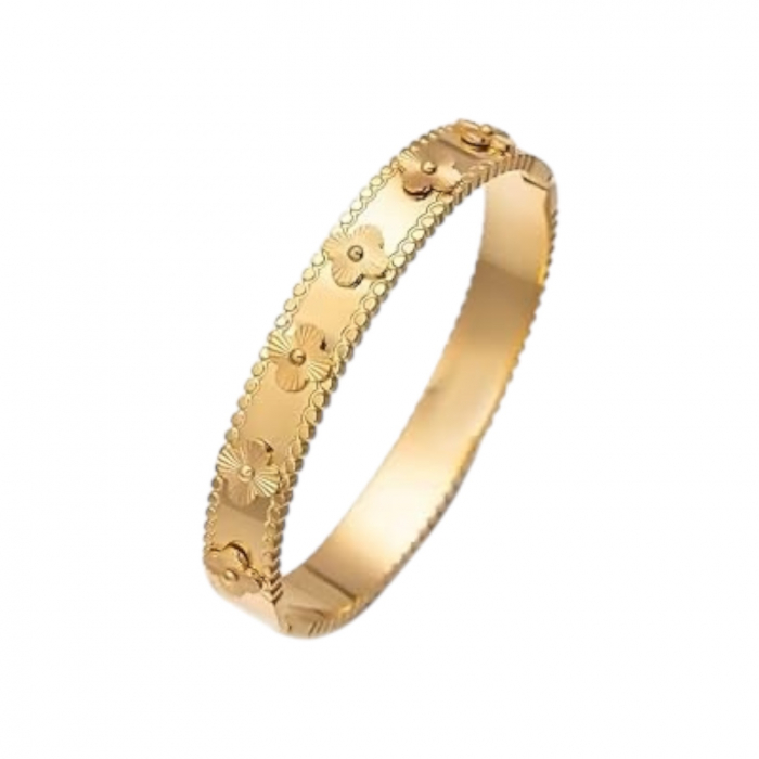 Bratara Brooks Gold Bangle Alhambra Flower [1]