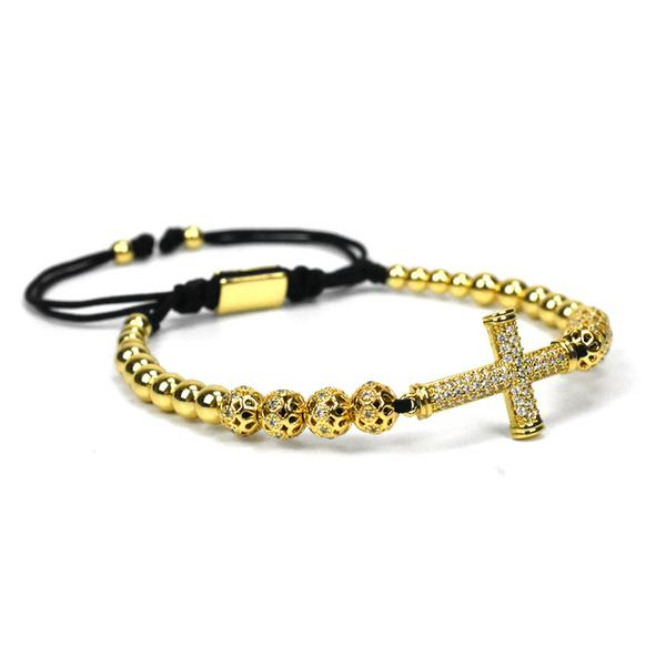 Bratara Brooks Gold Cross Mosaique [2]