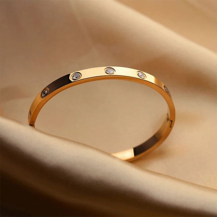 Bratara Brooks Gold Bangle Diamonds [5]