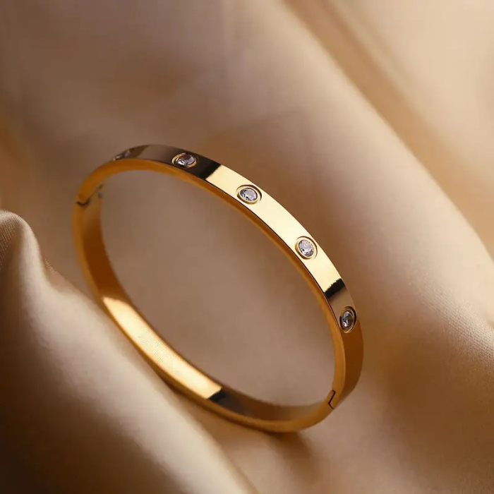 Bratara Brooks Gold Bangle Diamonds [3]