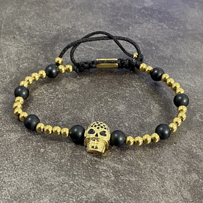 Bratara Brooks Gold Skull Pro [2]