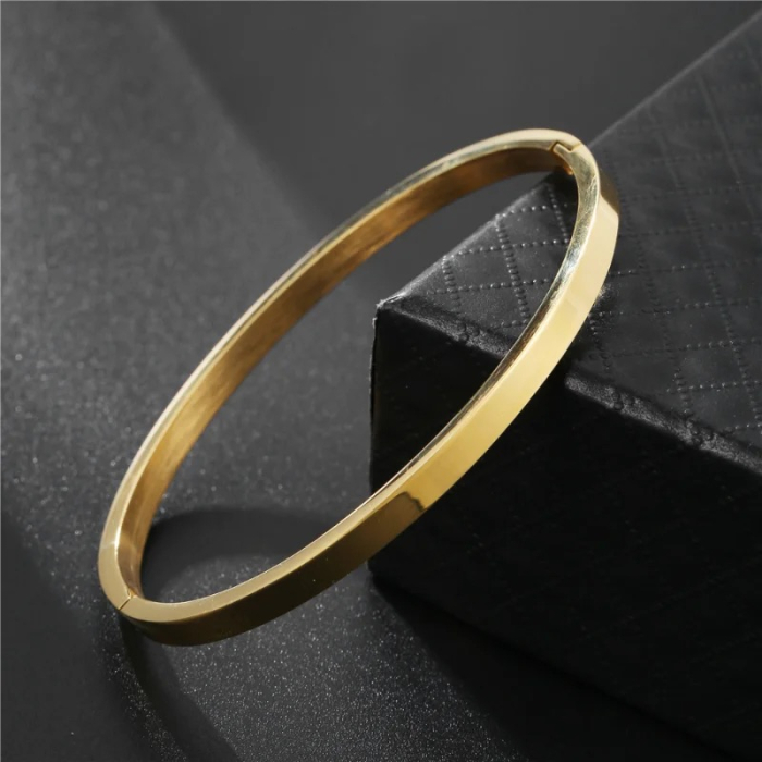 Bratara Brooks Gold Slim Bangle [2]