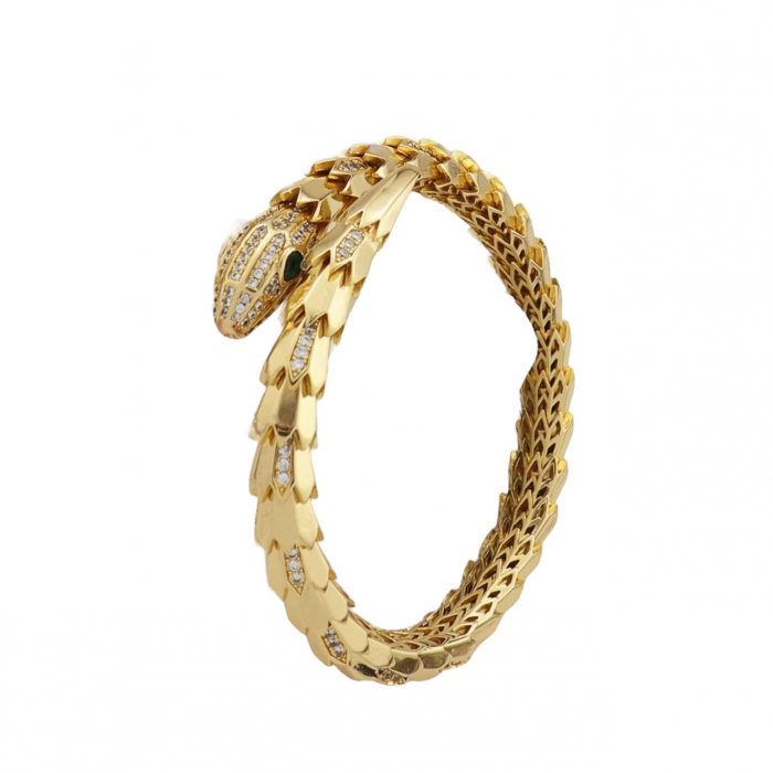 Bratara Brooks Gold Snake Gatopardo [1]