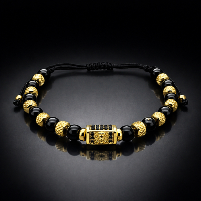 Bratara Brooks GoldBlack Lion [2]