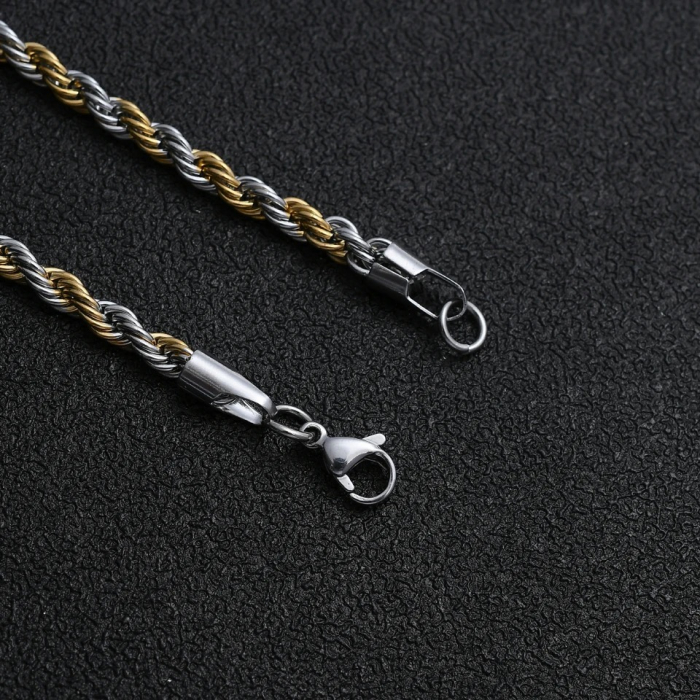 Bratara Brooks GoldSilver Rope [3]