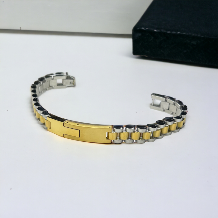 Bratara Brooks GoldSilver Steel [2]