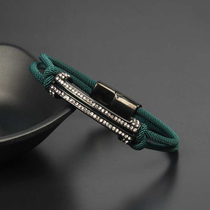 Bratara Brooks Green Cord Design [2]
