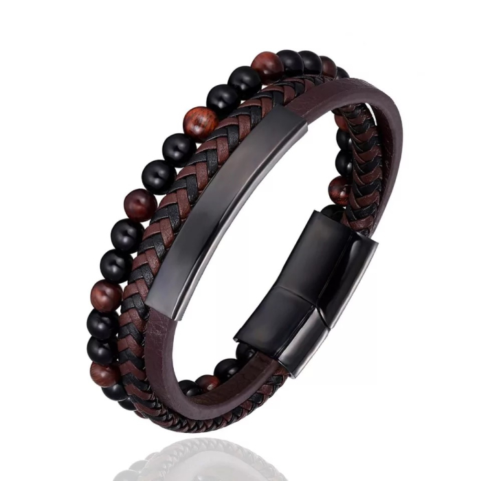 Bratara Brooks Leather BlackBrown Fusion [1]