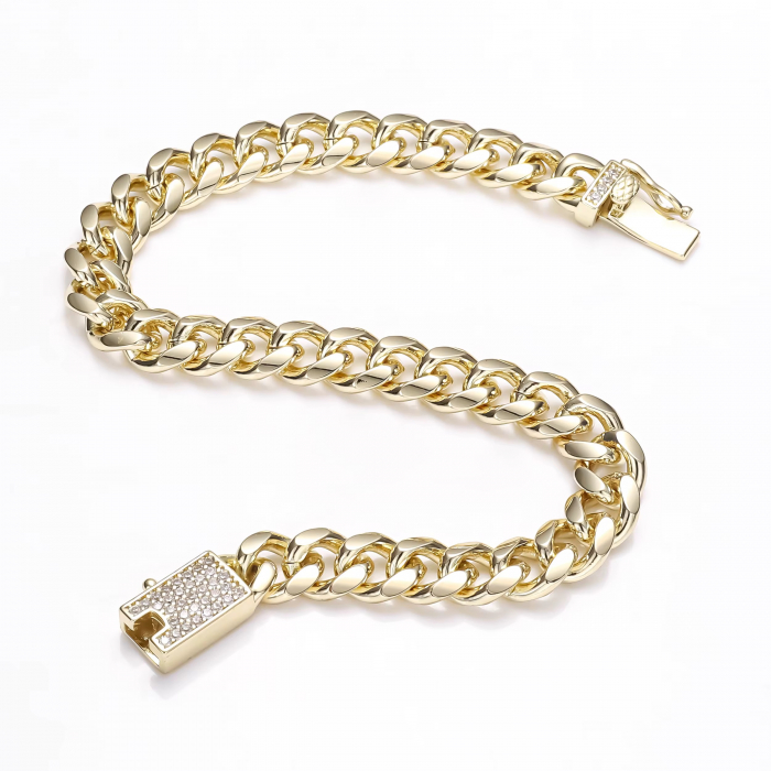 Bratara Brooks Monaco Gold Plated 14K / 8 MM [2]