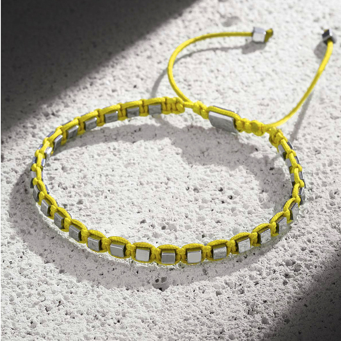 Bratara Brooks Rainbow Yellow Cord [2]