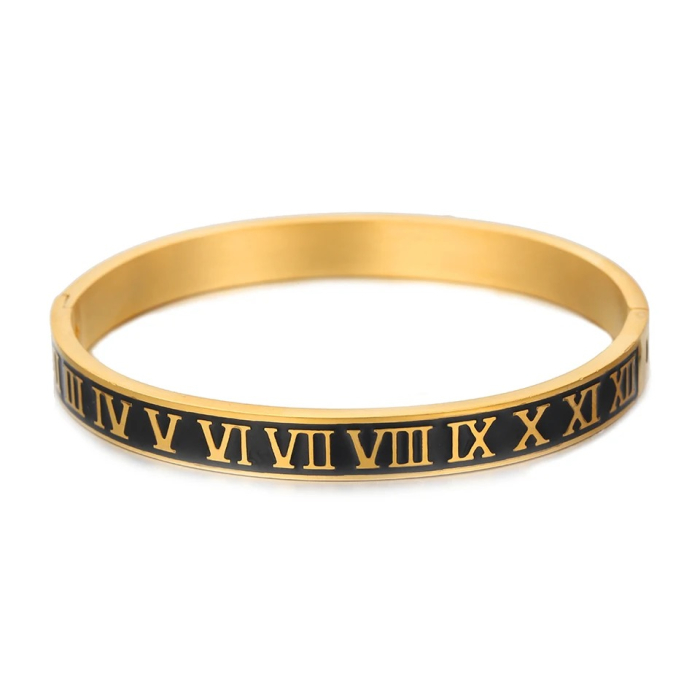 Bratara Brooks Roman Bangle GoldBlack [1]
