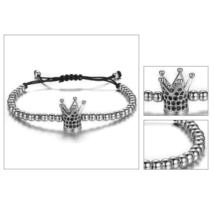 Bratara Brooks Silver Crown [2]