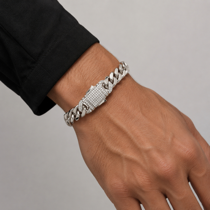Bratara Brooks Silver Cuban Design [2]