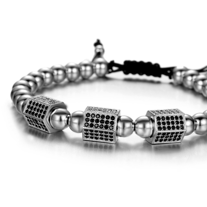 Bratara Brooks Silver Hexacharm [2]