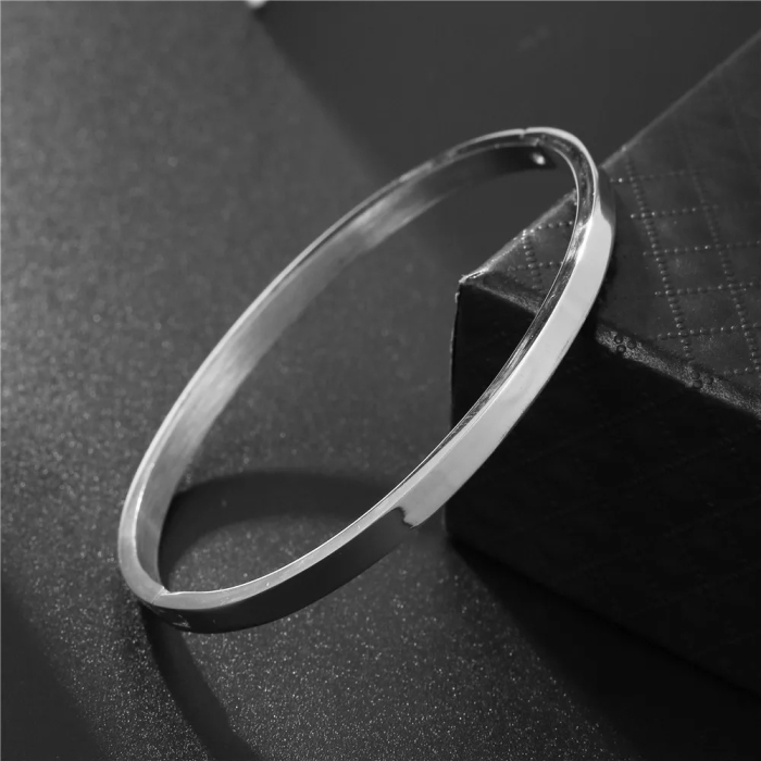 Bratara Brooks Silver Slim Bangle [2]