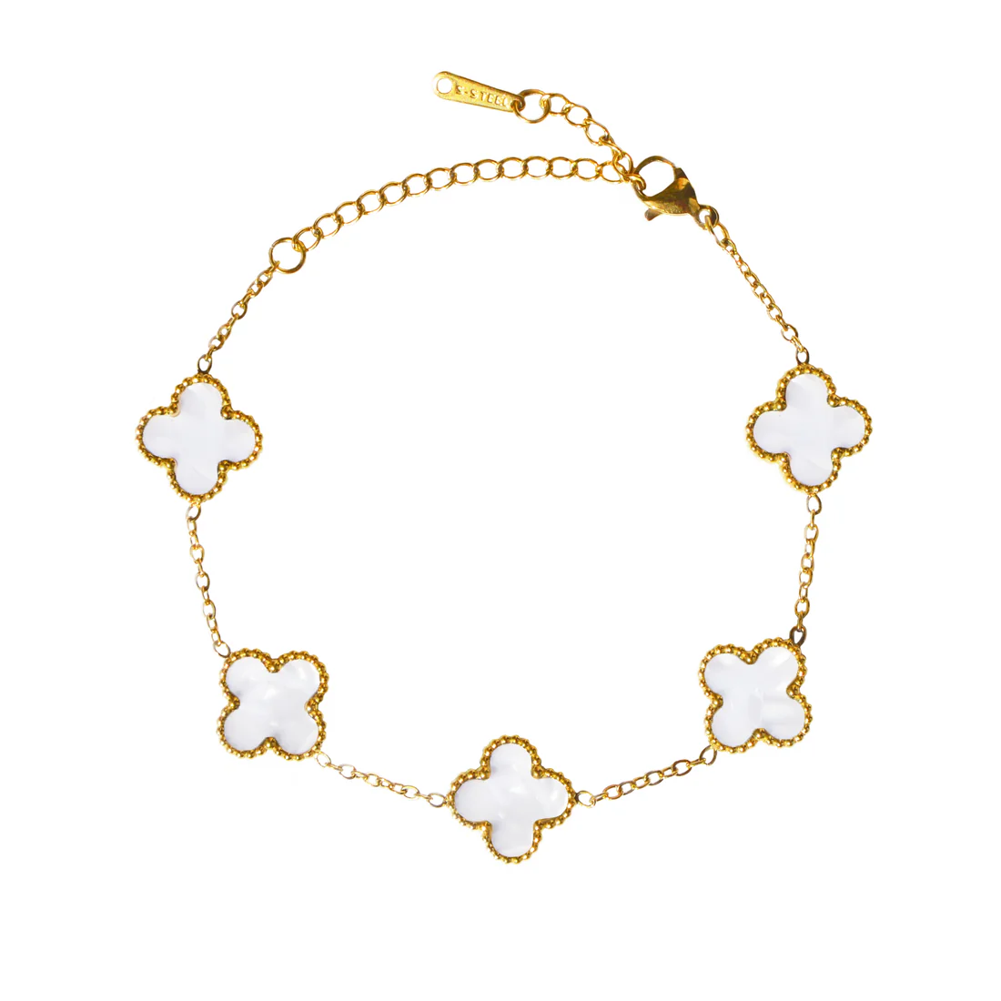 Bratara Brooks White Flower [1]