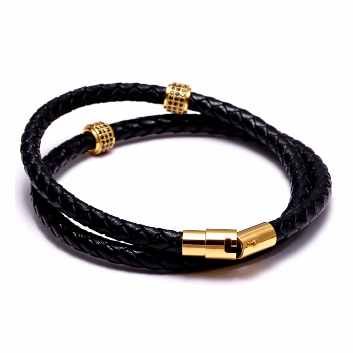 Bratara BrooksDouble Strap Gold Cilinder [3]