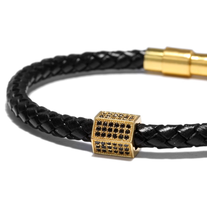 Bratara Dama Brooks Gold Zircon Hexagon [2]