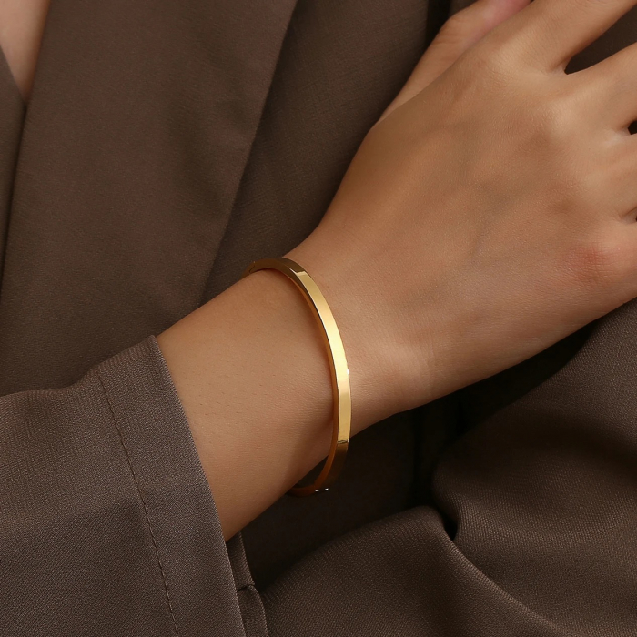 Bratara Dama Gold Bangle Castagne [2]