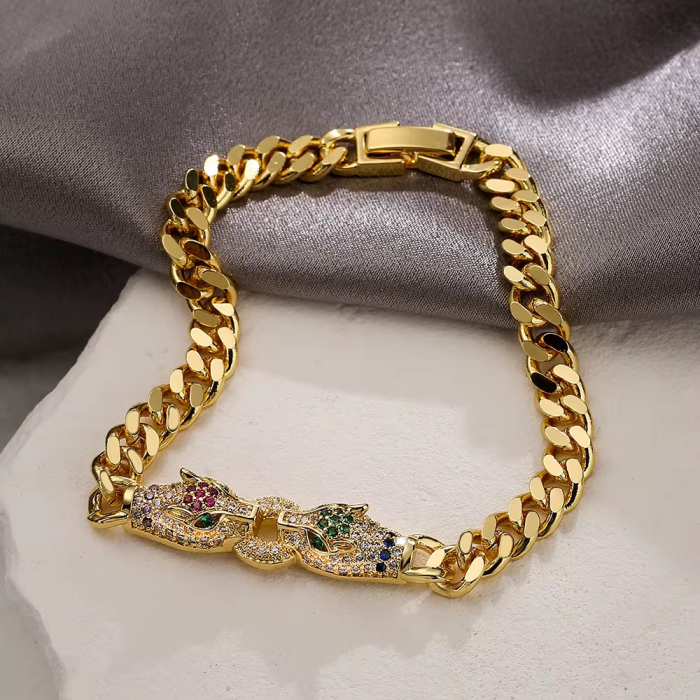 Bratara Dama Gold Cuban Gatopardo [2]