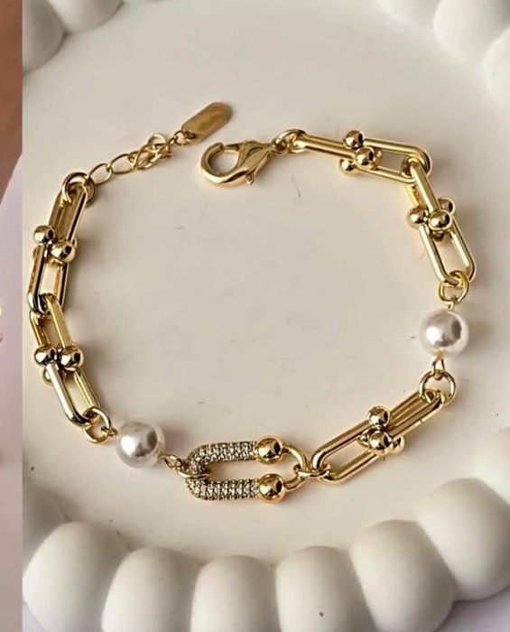 Bratara Dama Gold Goya T-Design [2]