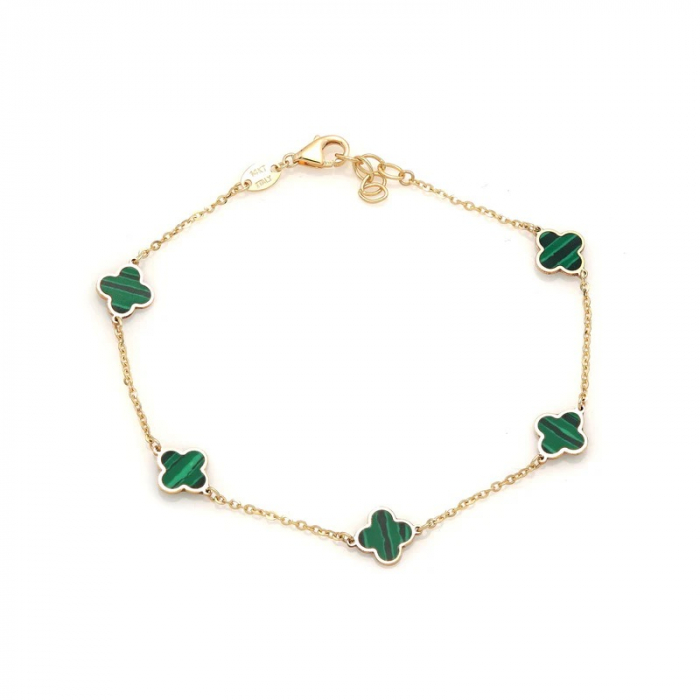 Bratara Dubla Brooks Green Flower [1]
