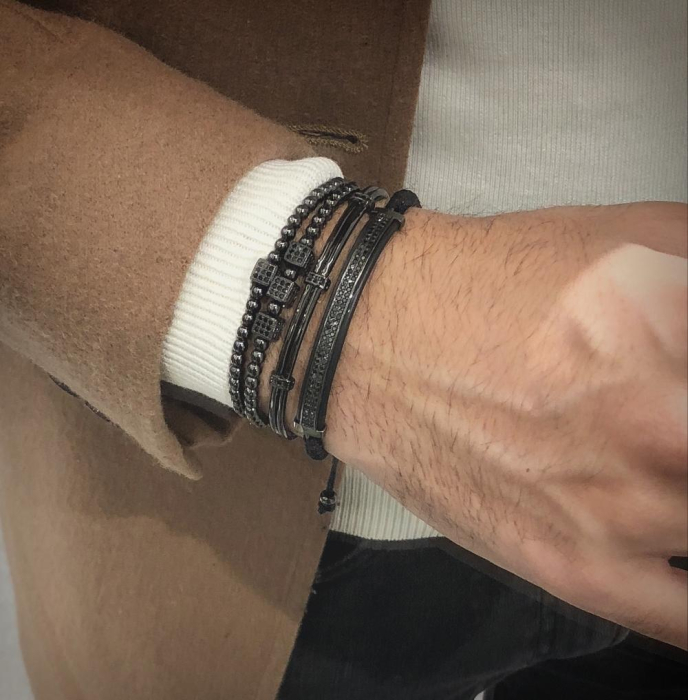Brooks All Black Set 4 Bracelets [3]