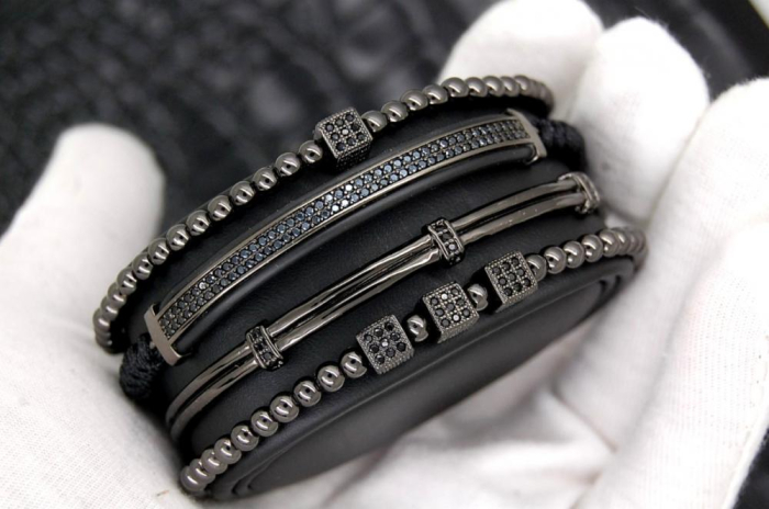 Brooks All Black Set 4 Bracelets [4]